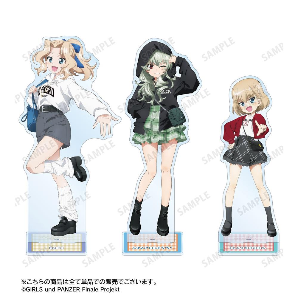ガールズ&パンツァー 最終章 描き下ろし アンチョビ デート私服ver. 特大アクリルスタンド 画像 4 | AniSmile
