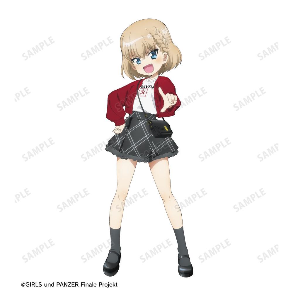 ガールズ&パンツァー 最終章 描き下ろし デート私服ver. カチューシャ Tシャツユニセックス(サイズ/XL) 画像 4 | AniSmile
