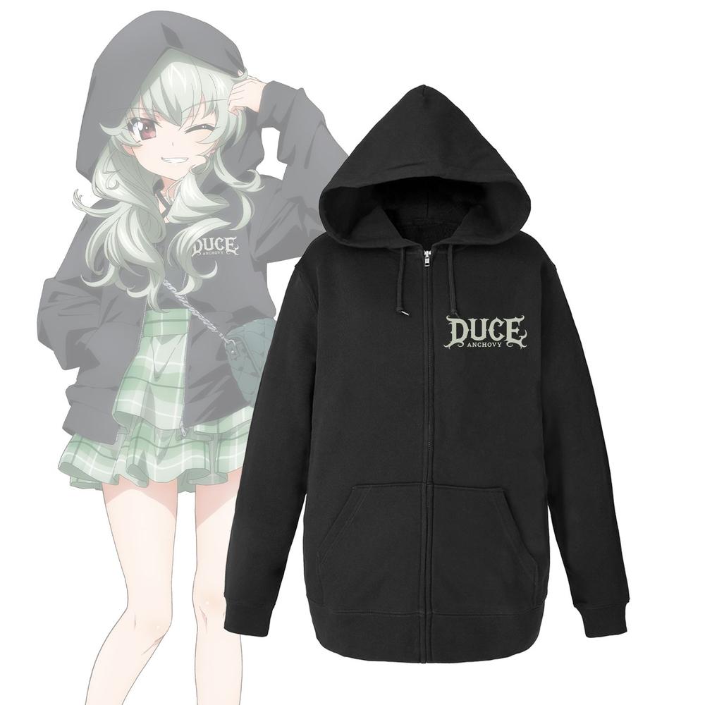 ガールズ&パンツァー 最終章 描き下ろし デート私服ver. アンチョビ ジップパーカーユニセックス(サイズ/XL) - 公式商品画像 | AniSmile