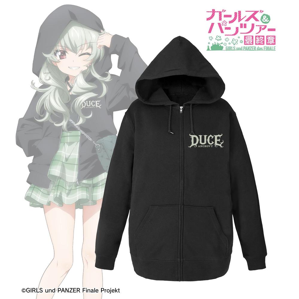 ガールズ&パンツァー 最終章 描き下ろし デート私服ver. アンチョビ ジップパーカーユニセックス(サイズ/XL) 画像 2 | AniSmile