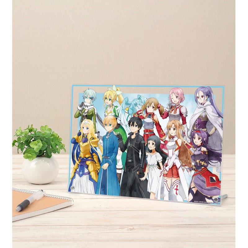 ソードアート・オンライン 描き下ろし 集合 歩みver. A4アクリルパネル - 公式商品画像 | AniSmile