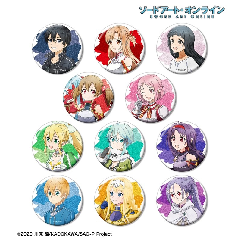 ソードアート・オンライン 描き下ろし 歩みver. トレーディンググリッター缶バッジ(単位/単品) 画像 2 | AniSmile