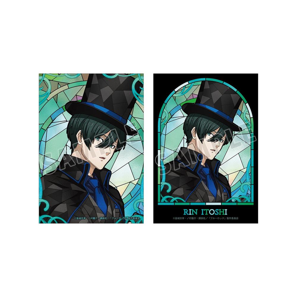 TVアニメ『ブルーロック』 描き下ろし 糸師 凛 怪盗団ver. Aure Glass ブロマイド2枚セット - 公式商品画像 | AniSmile