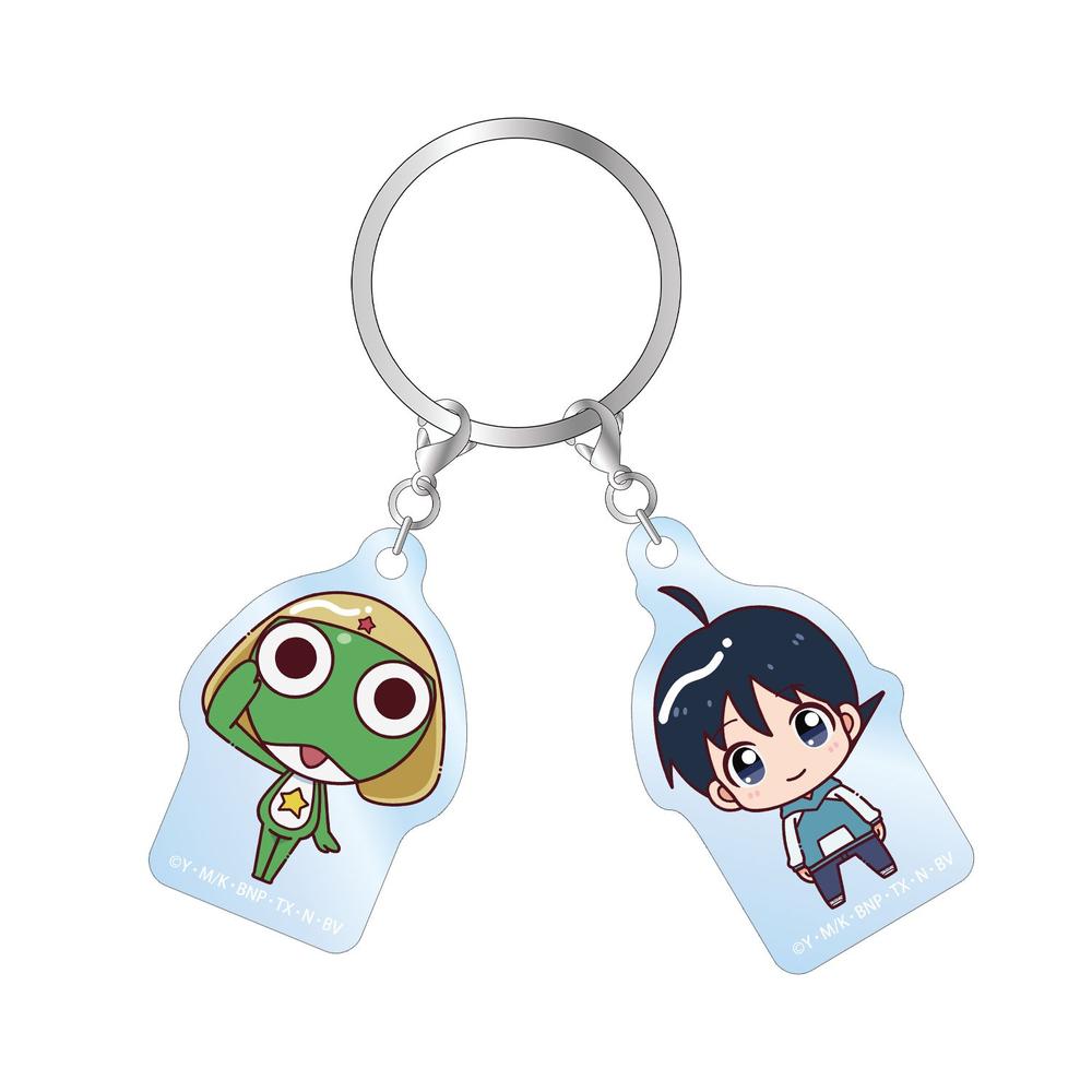 アニメ『ケロロ軍曹』 ケロロ&冬樹 ちょこんと! 2連アクリルキーホルダー - 公式商品画像 | AniSmile
