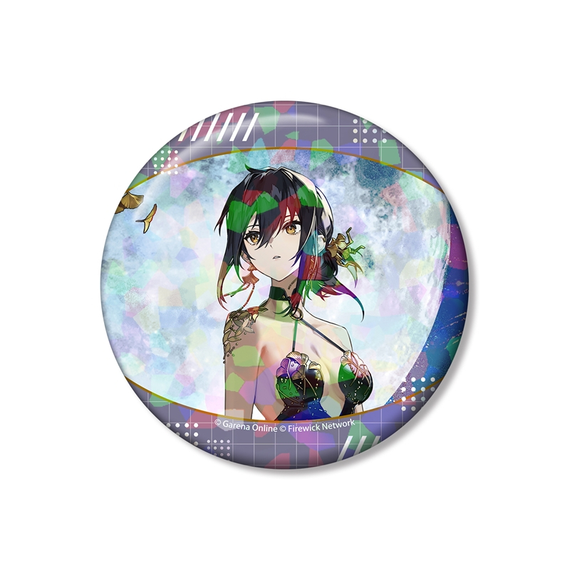 新月同行 龍井 75mmホログラム缶バッジ - 公式商品画像 | AniSmile