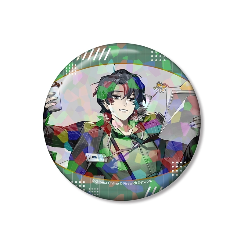 新月同行 家泉 75mmホログラム缶バッジ - 公式商品画像 | AniSmile