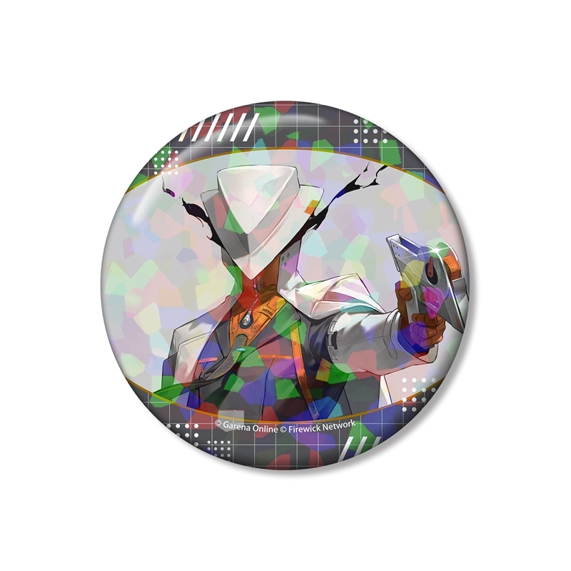 新月同行 隊長 75mmホログラム缶バッジ - 公式商品画像 | AniSmile