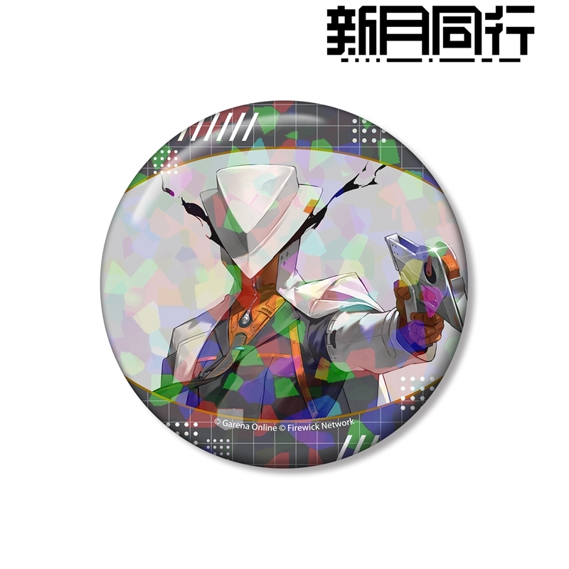 新月同行 隊長 75mmホログラム缶バッジ 画像 2 | AniSmile