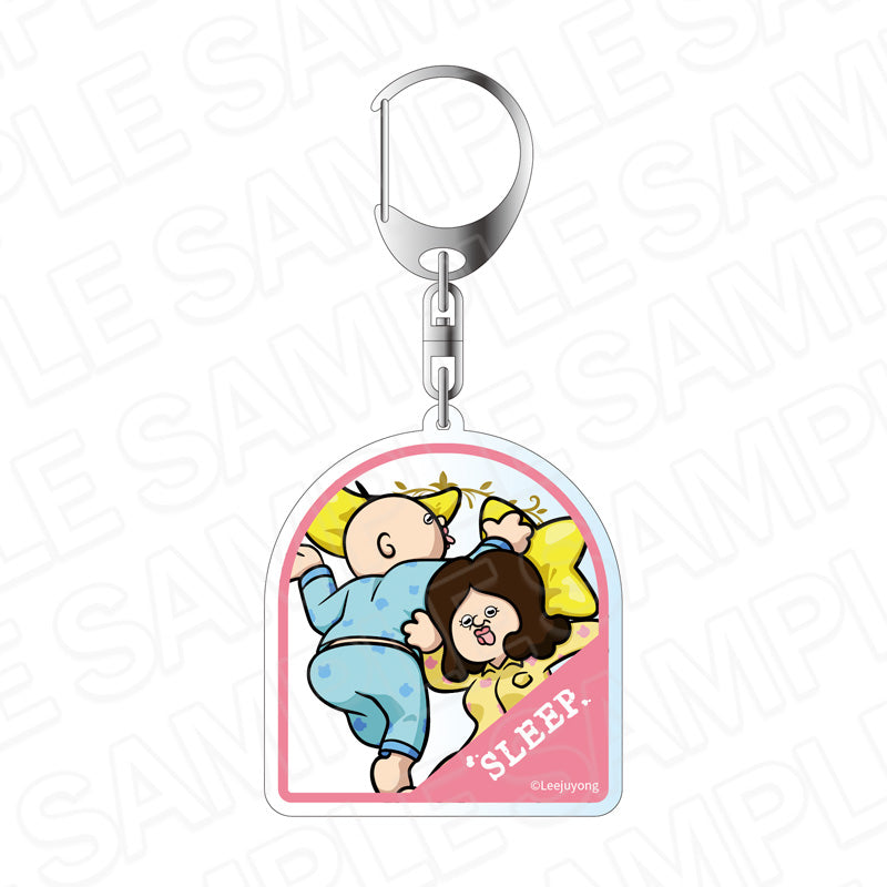 パンパンくんの日常 アクリルキーホルダー SLEEP Tarot ver. - 公式商品画像 | AniSmile