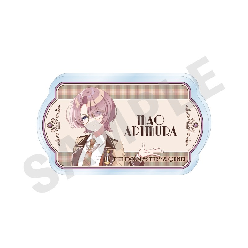 学園アイドルマスター ネームバッジ めがね×ラテコーデver.(有村 麻央) - 公式商品画像 | AniSmile