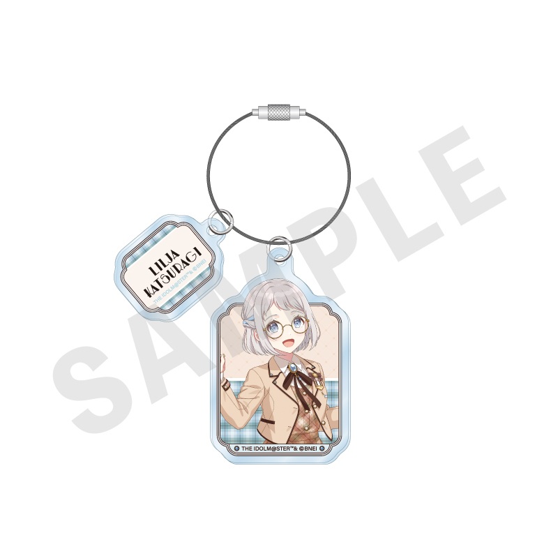 学園アイドルマスター ワイヤーアクリルキーホルダー めがね×ラテコーデver.(葛城 リーリヤ) - 公式商品画像 | AniSmile