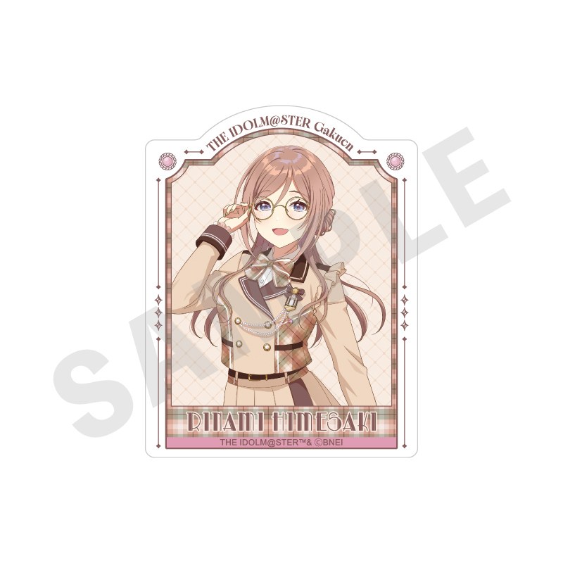 学園アイドルマスター ステッカー めがね×ラテコーデver.(姫崎 莉波) - 公式商品画像 | AniSmile