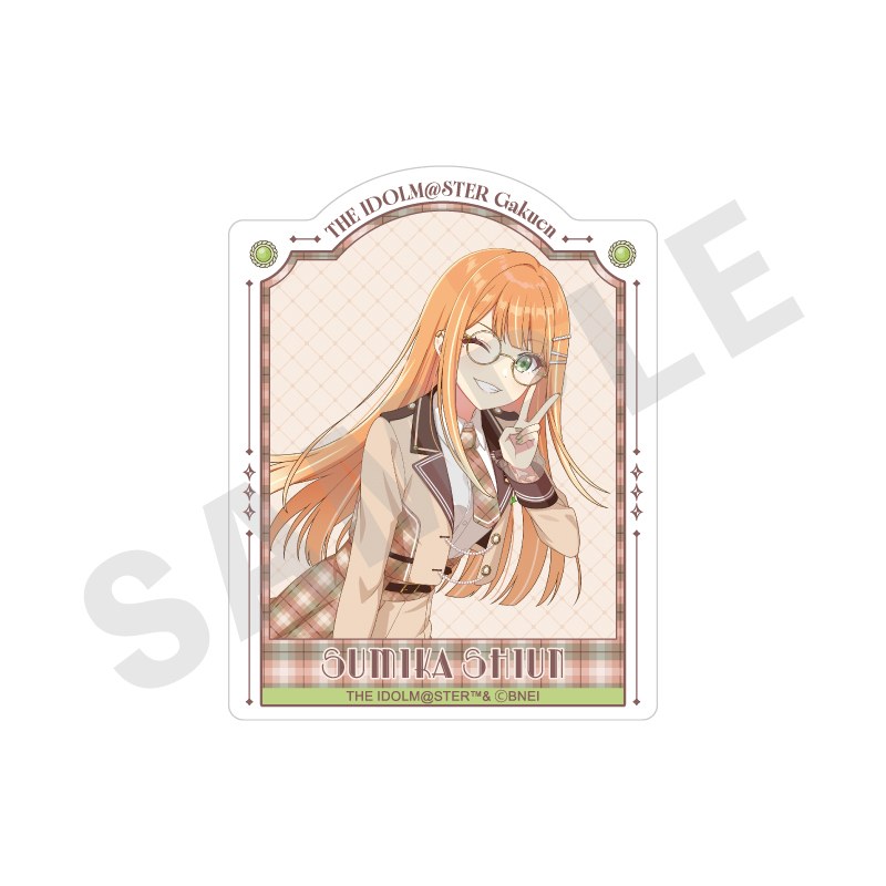 学園アイドルマスター ステッカー めがね×ラテコーデver.(紫雲 清夏) - 公式商品画像 | AniSmile