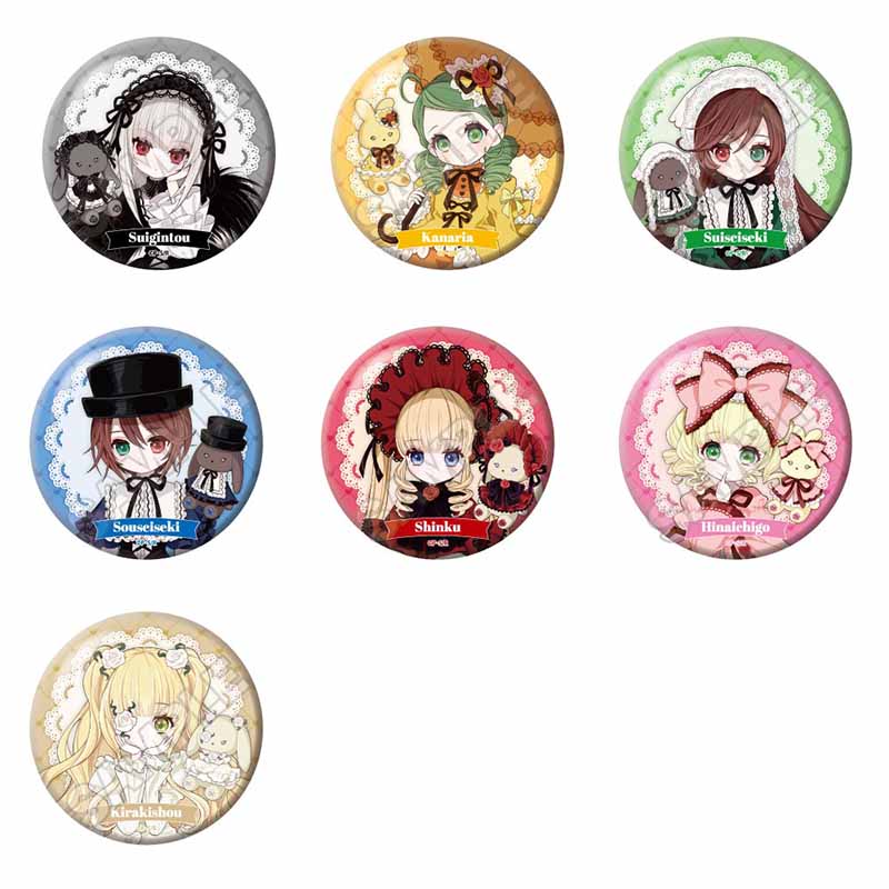 ローゼンメイデン 薔薇乙女の箱庭 マット缶バッジ※1BOX=7入 - 公式商品画像 | AniSmile