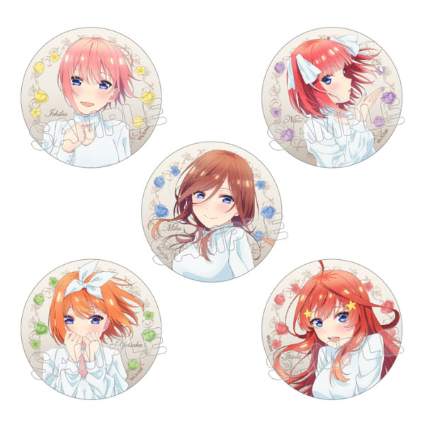 映画 五等分の花嫁 描き下ろし缶バッジ5個セット∬ ED - 公式商品画像 | AniSmile