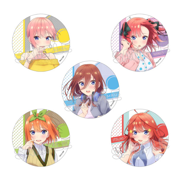 映画 五等分の花嫁 描き下ろし缶バッジ5個セット 私服 - 公式商品画像 | AniSmile