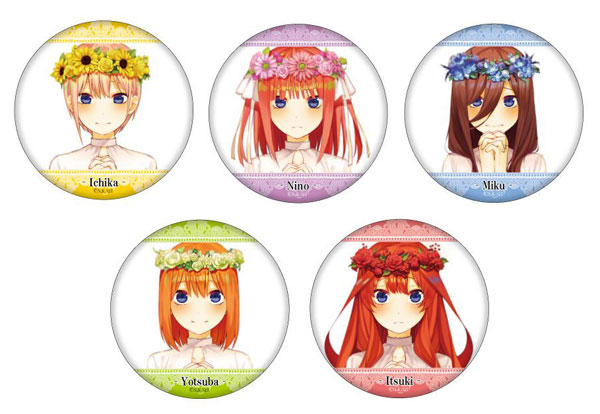 五等分の花嫁∬ 缶バッジ5個セット(ED ver.) - AniSmile