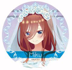 五等分の花嫁∬ 描き下ろし缶バッジ(ドレス) 中野 三玖 - 公式商品画像 | AniSmile