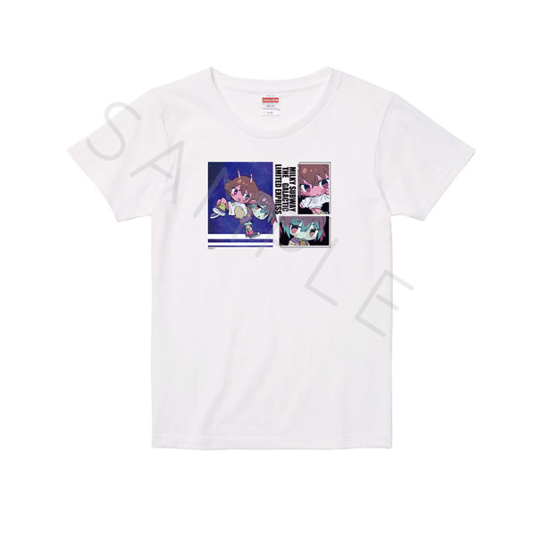 アニメ『銀河特急 ミルキー☆サブウェイ』 Tシャツ(ちぽっけ) TA(チハル・マキナ) ホワイト Lサイズ - 公式商品画像 | AniSmile