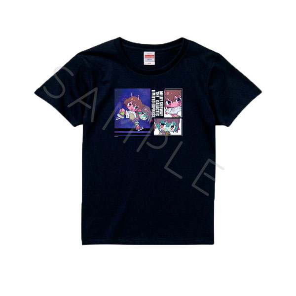 アニメ『銀河特急 ミルキー☆サブウェイ』 Tシャツ(ちぽっけ) TA(チハル・マキナ) ブラック Mサイズ - 公式商品画像 | AniSmile