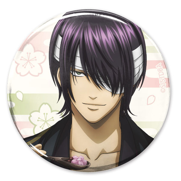 銀魂. 高杉晋助 65mm缶バッジ 桜あんみつVer. - AniSmile