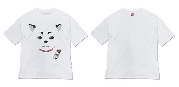 銀魂. 定春フェイス ビッグシルエットTシャツ/WHITE-L - 公式商品画像 | AniSmile