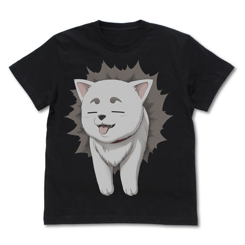 銀魂. 定春ほんわか顔 Tシャツ/BLACK-L - 公式商品画像 | AniSmile