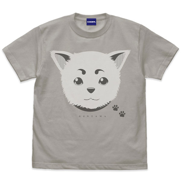 銀魂 定春フェイス TシャツVer.2.0/LIGHT GRAY-M - 公式商品画像 | AniSmile