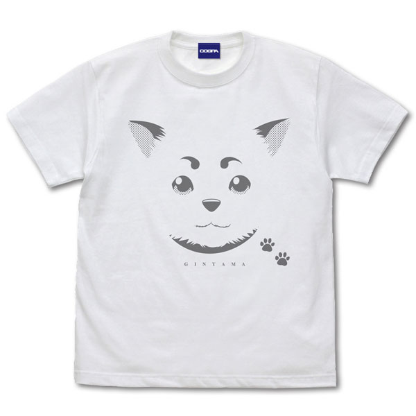 銀魂 定春フェイス TシャツVer.2.0/WHITE-M - 公式商品画像 | AniSmile
