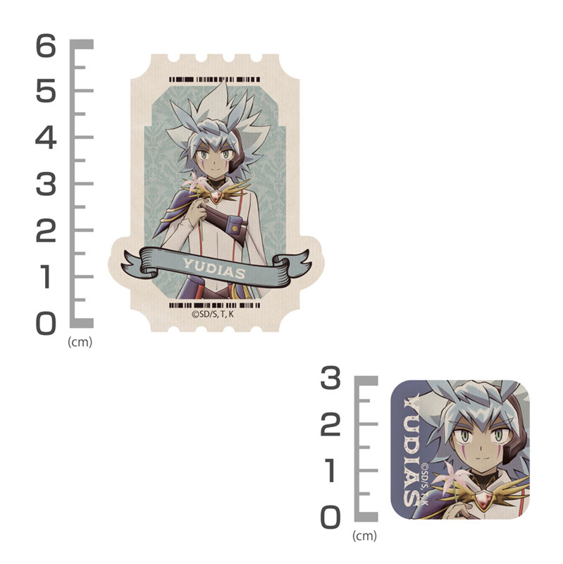 遊☆戯☆王ゴーラッシュ!! 描き下ろし ユウディアス ミニステッカーセット オフモードの決闘者Ver. Image 3 | AniSmile