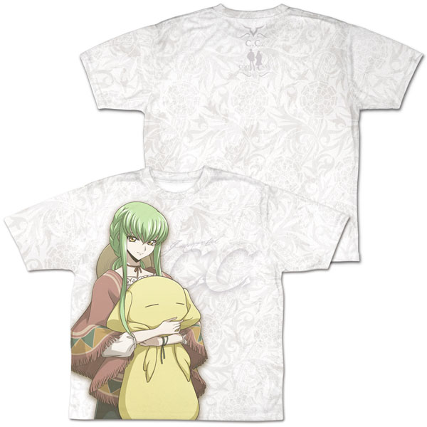 コードギアス 復活のルルーシュ 描き下ろし C.C. 両面フルグラフィックTシャツ/L - official product image | AniSmile