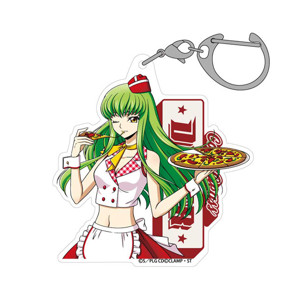 コードギアス 反逆のルルーシュ 描き下ろし C.C. アクリルマルチキーホルダー アメリカンダイナーVer. - AniSmile