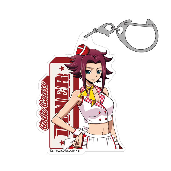 コードギアス 反逆のルルーシュ 描き下ろし 紅月カレン アクリルマルチキーホルダー アメリカンダイナーVer. - AniSmile