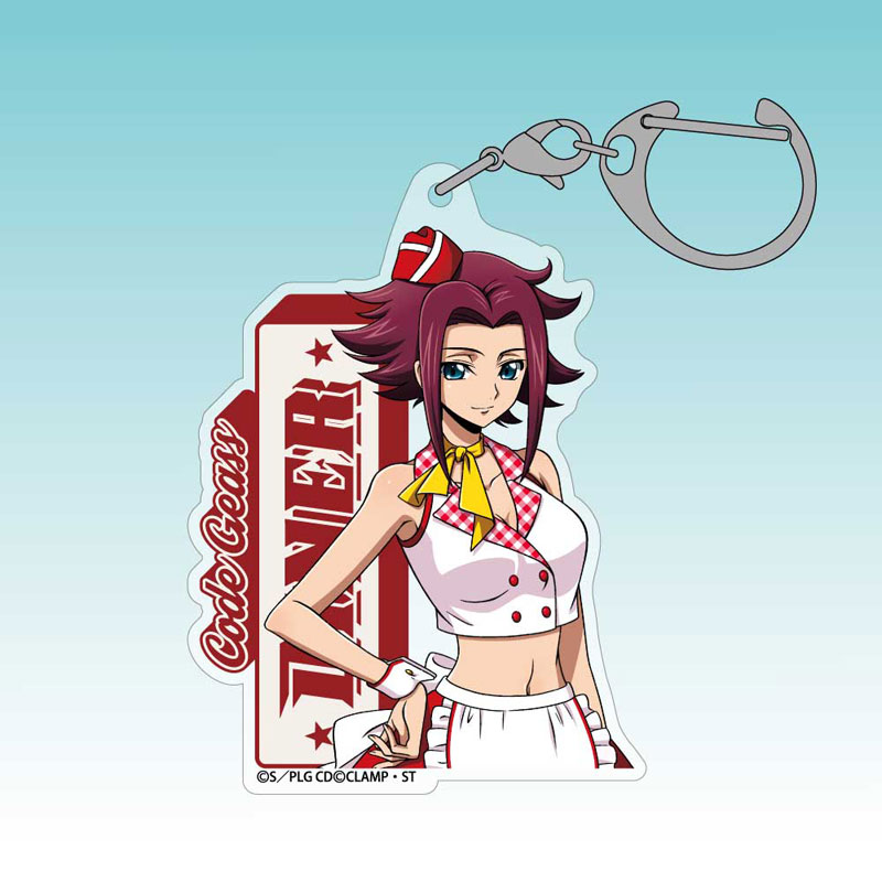 コードギアス 反逆のルルーシュ 描き下ろし 紅月カレン アクリルマルチキーホルダー アメリカンダイナーVer. 图片 2 | AniSmile