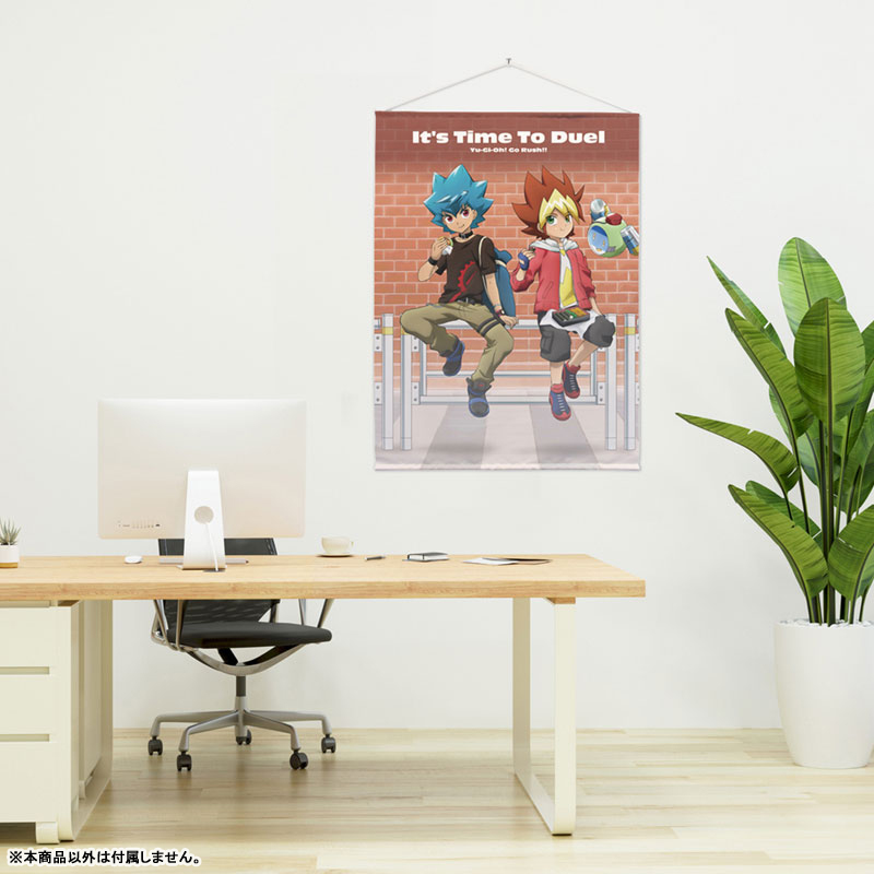 遊☆戯☆王SEVENS 描き下ろし 王道遊我&ルーク 100cmタペストリー オフモードの決闘者Ver. 图片 3 | AniSmile