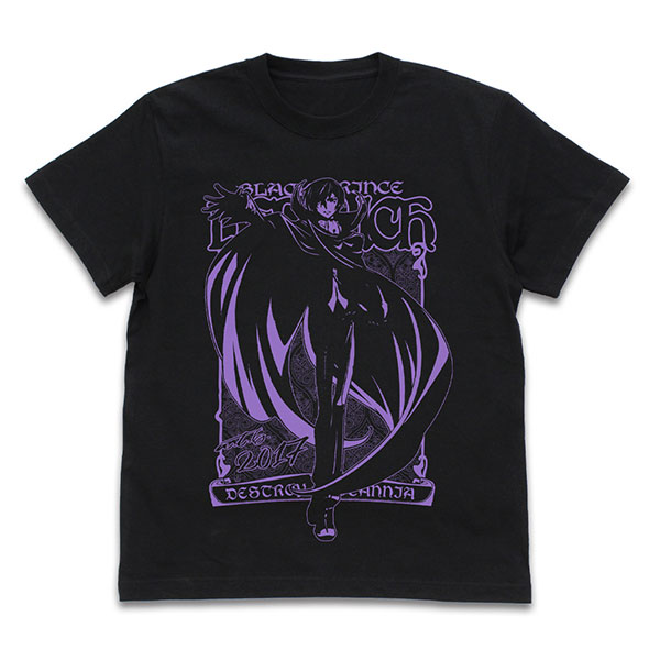 コードギアス 反逆のルルーシュ ルルーシュ Tシャツ/BLACK-S - 公式商品画像 | AniSmile