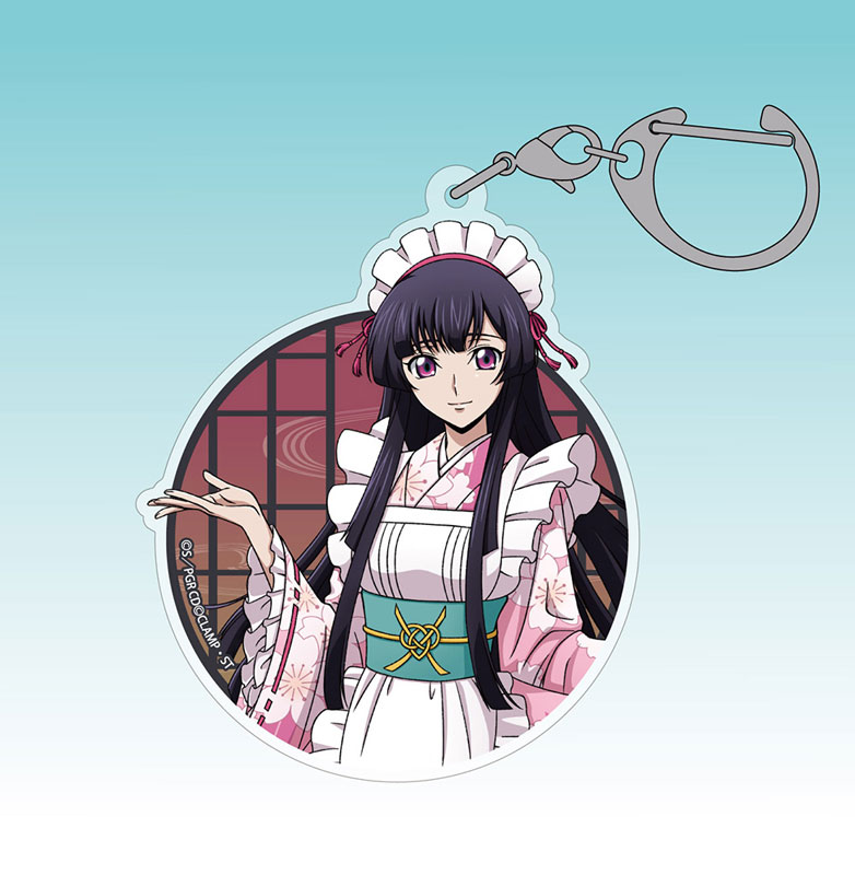 コードギアス 奪還のロゼ 描き下ろし 皇 サクヤ アクリルマルチキーホルダー 和風メイドVer. Image 2 | AniSmile