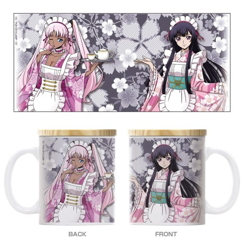 コードギアス 奪還のロゼ 描き下ろし サクヤ&キャサリン フタ付きフルカラーマグカップ 和風メイドVer. - AniSmile