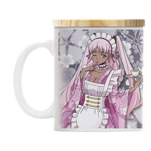 コードギアス 奪還のロゼ 描き下ろし サクヤ&キャサリン フタ付きフルカラーマグカップ 和風メイドVer. 图片 3 | AniSmile