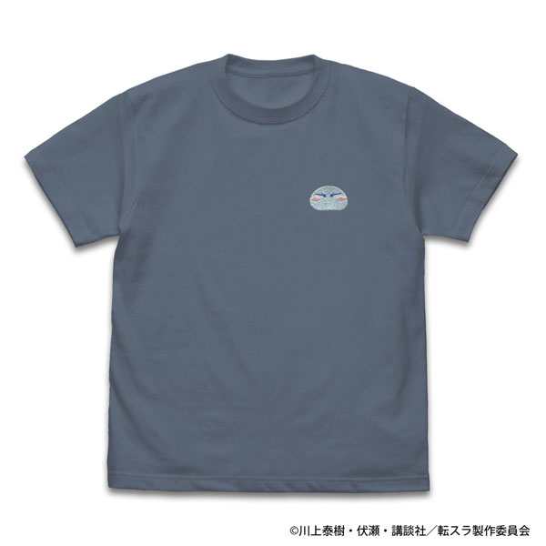 転生したらスライムだった件 リムル様 ワンポイント刺繍Tシャツ/HAZY NAVY-XL - 公式商品画像 | AniSmile