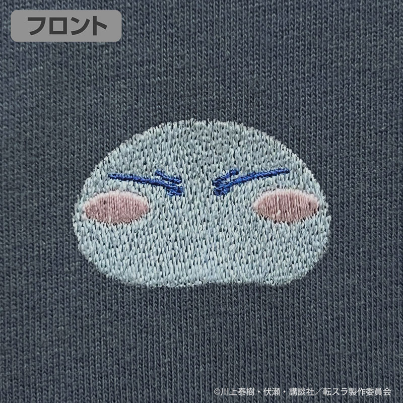 転生したらスライムだった件 リムル様 ワンポイント刺繍Tシャツ/HAZY NAVY-L 画像 3 | AniSmile