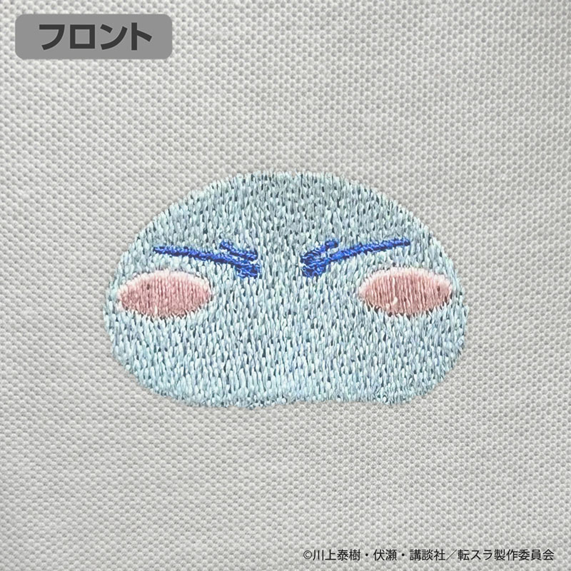 転生したらスライムだった件 リムル様 ワンポイント刺繍ポロシャツ/GRAY-M 画像 3 | AniSmile
