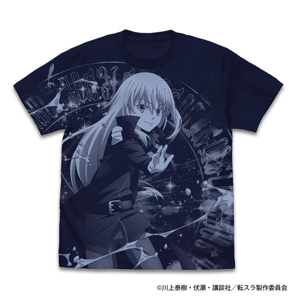 転生したらスライムだった件 リムルと智慧之王 オールプリントTシャツ/NAVY-M - 公式商品画像 | AniSmile