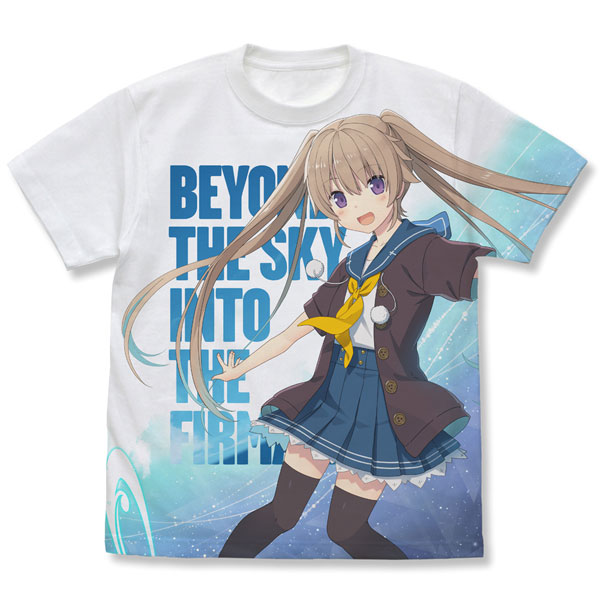 蒼の彼方のフォーリズム 有坂真白 フルグラフィックTシャツ Beyond the sky Ver./WHITE-M - 公式商品画像 | AniSmile