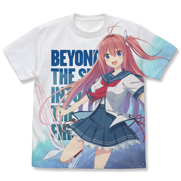 蒼の彼方のフォーリズム 倉科明日香 フルグラフィックTシャツ Beyond the sky Ver./WHITE-XL - 公式商品画像 | AniSmile