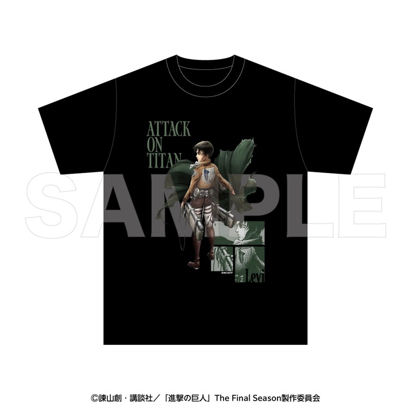 進撃の巨人 Tシャツ リヴァイXL - 公式商品画像 | AniSmile