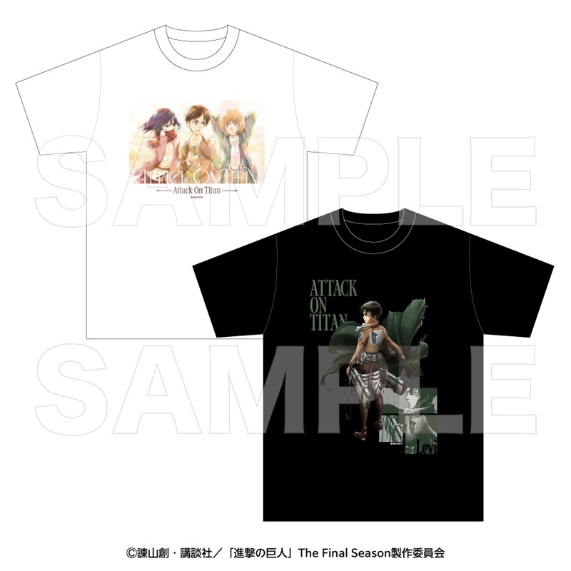進撃の巨人 Tシャツ エレン・ミカサ・アルミンXL 画像 2 | AniSmile