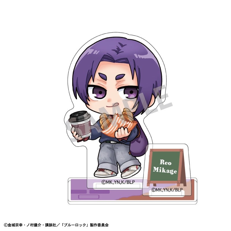 ブルーロック ミニアクリルスタンド 御影 玲王/焼きたてパンとテイクアウトドリンク 描き起こし - 公式商品画像 | AniSmile
