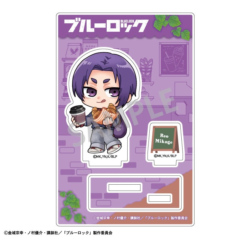 ブルーロック ミニアクリルスタンド 御影 玲王/焼きたてパンとテイクアウトドリンク 描き起こし 画像 2 | AniSmile