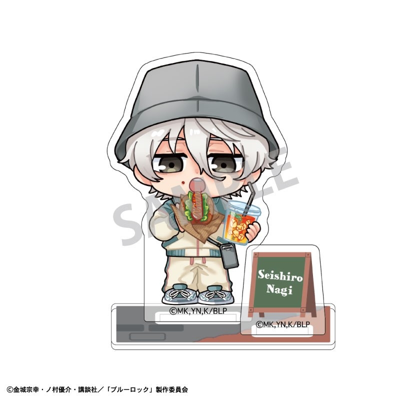 ブルーロック ミニアクリルスタンド 凪 誠士郎/焼きたてパンとテイクアウトドリンク 描き起こし - 公式商品画像 | AniSmile